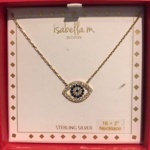 New in box Isabella M. sterling silver evil eye